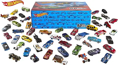 Buy Hot Wheels 50-Car Pack Of 1:64 Scale Vehicles Individually Packaged V6697 • 99.30£