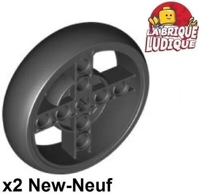 Buy LEGO 2x Wheel Rim Wheel 56x14 Technic Black Hard Rubber Tire 39367pb02 New • 4.31£