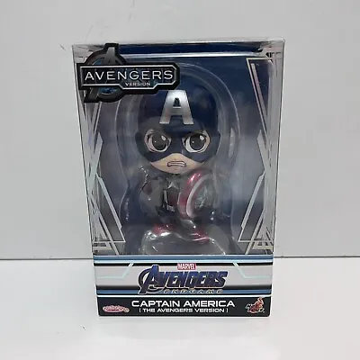 Buy Marvel Avengers End Game Captain America Cosbaby Bobble Head COSB781 Hot Toys • 14.99£