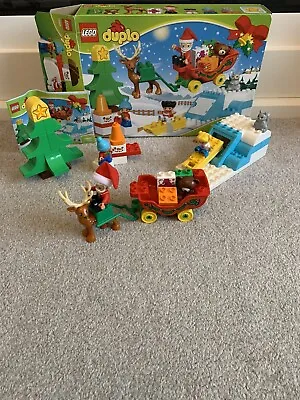 Buy Lego Duplo Set 10837 Santa’s Winter Holiday Sleigh Rudolf Father Christmas Lego • 4.20£