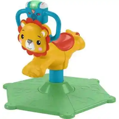Buy Fisher-Price GYF79 Bounce And Spin LION Stationary Musical Ride-On Toy NEW UK! • 89.99£