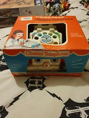 Buy Fisher Price Chatter Telephone Phone Box  Vintage  • 14.99£