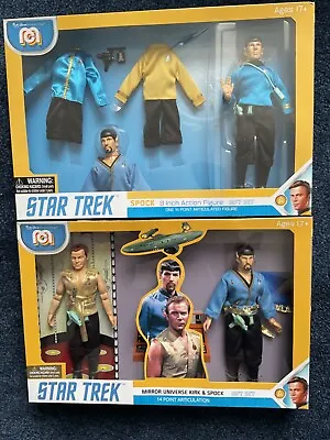 Buy Star Trek, Two Gift Box Sets Mirror Universe Kirk And Spock And Spock Figure Set • 44.99£