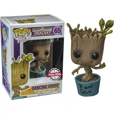 Buy Funko Pop Marvel Dancing Groot Exclusive Pop Figure 65 - Guardians Of The Galaxy • 38.95£