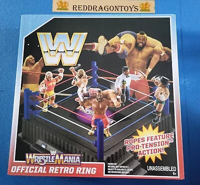 Buy Wwe Mattel Wrestlemania Retro Ring  Exclusive New Sealed Hasbro • 74.99£