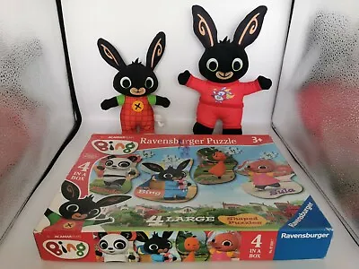 Buy Fisher Price 2 Bing Plush Toys & 4 In 1 Shaped Jigsaw Puzzle - See Description. • 20£