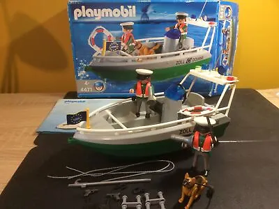 Buy Playmobil Harbour Police Boat, 4471, Preowned • 15£