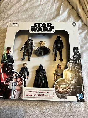 Buy 6 Inch Star Wars Action Figure Set Of 6 Darth Vader/Luke/Mandalorian Hasbro • 20£