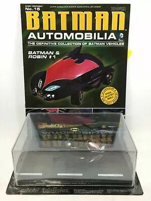 Buy BATMAN & ROBIN BATMOBILE #1 Ltd Ed. Automobilia Collection Diecast Model  W/ Mag • 8.99£