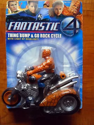 Buy Fantastic Four  - Thing With Bump & Go Rock Cycle - Toybiz - Ben Grimm • 17.99£