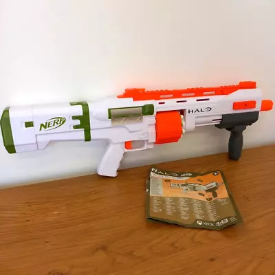 Buy Halo Nerf Bulldog SG Blaster Gun & Pellets Working • 12£