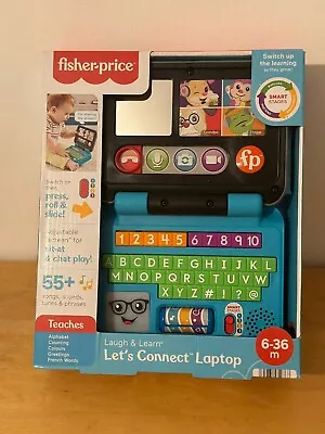 Buy Fisher Price Laugh & Learn Let's Connect Laptop Baby Development Toy Brand New • 15.99£