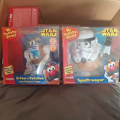 Buy 2× BOXED Star Wars Mr Potato Head Playskool Hasbro Toy 2005. R2D2 SPUDTROOPER • 19.99£