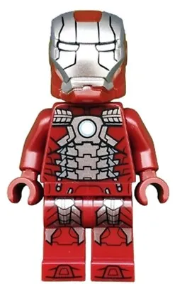 Buy New LEGO Disney Marvel Iron Man Mark 5 Red Armor - Trans-Clear Head - Sh566 • 6.41£