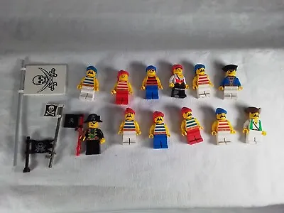 Buy LEGO 12x Vintage Pirates Mini Figures Job Lot Bundle With Accessories And Flags • 19.50£