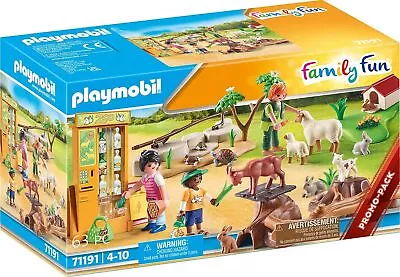 Buy Playmobil 71191 Family Fun Petting Zoo, Playset With Animals, Fun Imaginative • 13.11£