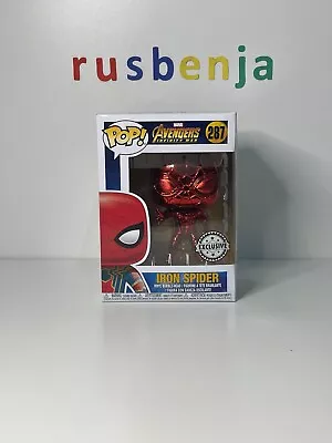 Buy Funko Pop! Marvel Avengers Infinity War Iron Spider Red Chrome #287 • 20.99£