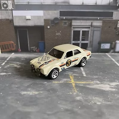 Buy Hot Wheels, ‘70 Ford Escort RS1600, Gumball Rally Livery, White Loose Diecast • 6.50£
