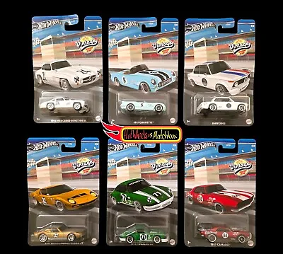 Buy Hot Wheels VINTAGE RACING CLUB SILVER LABEL SET OF 6 INCLUDES CHASE 67 CAMARO  • 50£