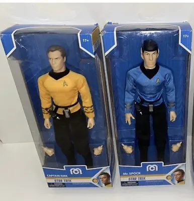 Buy 14” Mego: Star Trek - Captain Kirk & Mr. Spock Action Figures (New Boxed) • 99.99£