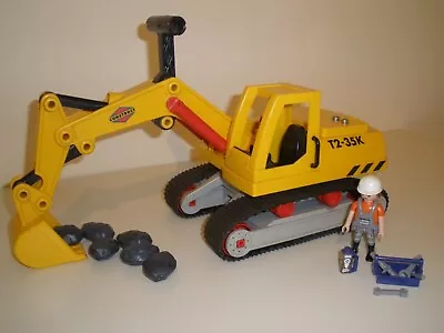 Buy Playmobil Construction - Excavator, Digger With Playmobil Rock Load. • 22£