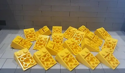 Buy 20 Yellow 3x2 Inverted Slope LEGO Bricks Genuine And Unused • 3£