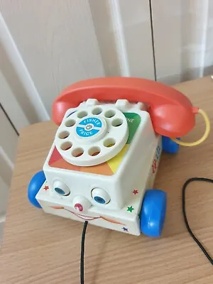 Buy Vintage 1960's Fisher Price Pull Along Chatter Telephone Toy  Collectable • 9.90£