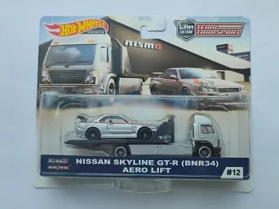 Buy Hot Wheels Nissan Skyline GT-R R34 Aero Lift NISMO Team Transport 12 Car Culture • 49.99£