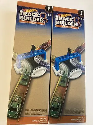 Buy 2 Hot Wheels Track Builder System Switch It Vehicle Diverter Kids Toy Gift NEW • 17.09£