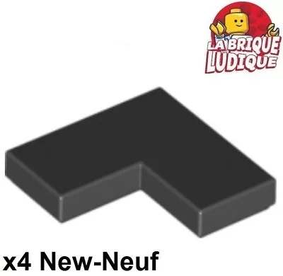 Buy LEGO 4x Tile Smooth Plate 2x2 Corner Corner Angle L Black/Black 14719 NEW • 1.41£