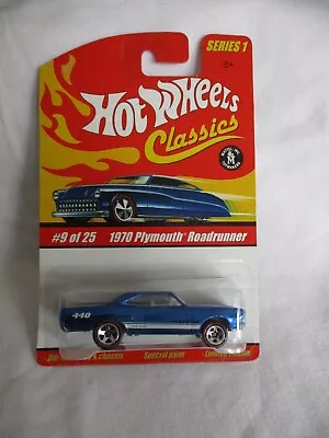 Buy Hot Wheels 2005 Classics Series 1, 1970 Plymouth Roadrunner Blue Sealed In Card • 6.99£