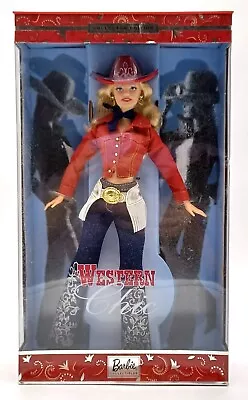 Buy 2001 Western Chic Barbie Doll / Barbie Collectibles / Mattel 55487, NrfB • 154.34£