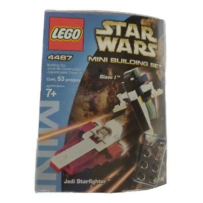 Buy Lego 4487 Star Wars Slave 1 & Jedi Starfighter Mini Building Set Retired &sealed • 16.99£