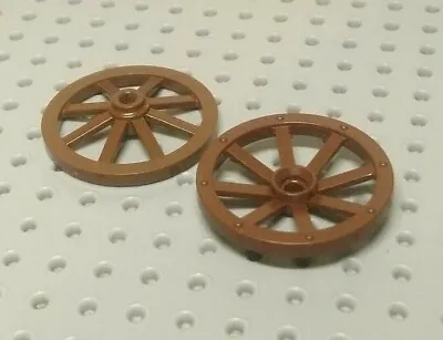 Buy Lego Wheel Cartwheel Wagon 4x4 (D. 33mm) 'o' Hole [4489a] Original Brown X2 • 2.79£