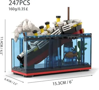 Buy MOC Titanic Cruies Break In Half Model Building Kit Educational Toys 247 Pieces • 19.19£