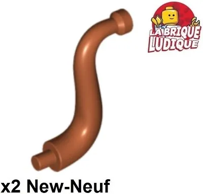 Buy LEGO 2x Elephant Trumpet Tail Trunk Dark Orange 43892 NEW • 2.70£