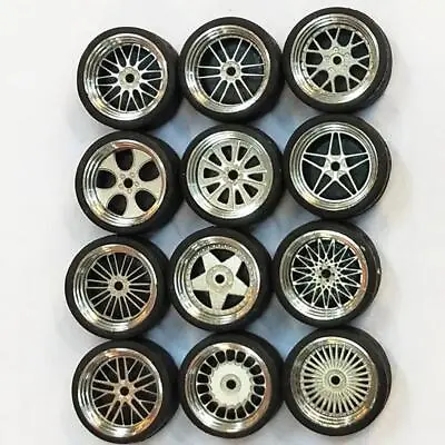Buy 1/64 Scale Alloy Wheels - Custom Hot Wheels, Matchbox,Tomy, Rubber Tires FAST • 10.37£