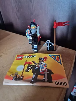 Buy Lego Set 6009 BLACK KNIGHT Vintage Castle 1992 COMPLETE • 22.99£