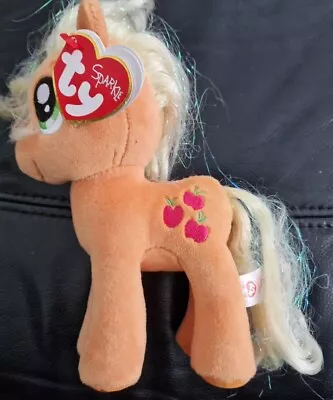 Buy Ty Sparkle MLP My Little Pony Applejack. Orange Plush. 2015 With Tags  • 4.49£