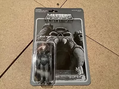 Buy Super7 Reaction MOTU Beast Man Greyscale Edition Collectible Action Figure MOC N • 19.99£