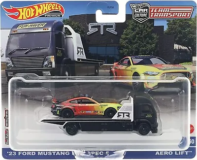 Buy Hot Wheels Team Transport 1:64 '23 Ford Mustang RTR Spec 5 Aero Lift #50 HKF39 • 30.99£