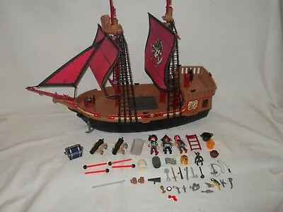 Buy Playmobil Pirates - Huge Skull Pirate Ship With Accessories - Set 70411 VGC • 49.99£
