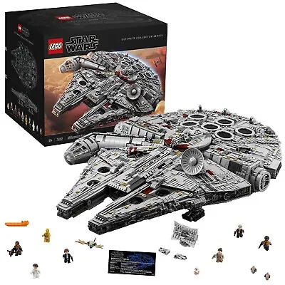 Buy LEGO 75192 Star Wars Millennium Falcon, UCS Set For Adults, Model Kit To Buil... • 822.09£
