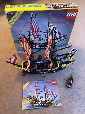 Buy COMPLETE Vintage Lego Black Seas Barracuda Pirate Ship With Minifigures 6285 • 349.99£