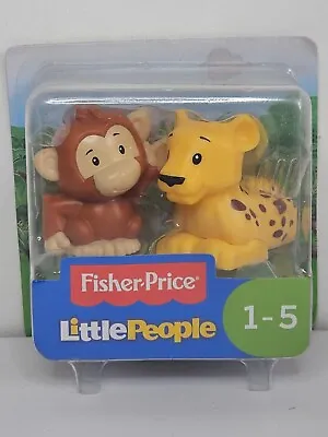 Buy Fisher Price Little People Zoo Safari Animal Monkey Cheetah 2 Pack 2018 • 11.99£