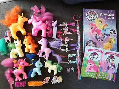 Buy My Little Pony / Unicorn Bundle - Toy Figures Books Pez Hair Clips Accessories • 11.99£