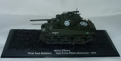 Buy Eaglemoss Sherman M4A3 Tank 761st Tank Battalion Diecast Model 1:72 New Boxed • 14.99£