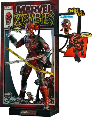 Buy Marvel Zombies Deadpool Zombie Sixth Scale Ction Figure Hot Toys Sideshow CMS06 • 295.06£