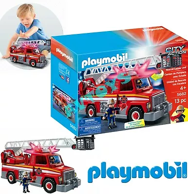 Buy Playmobil 5682 City Action FIRE ENGINE TRUCK Rescue Vehicle • 26.90£