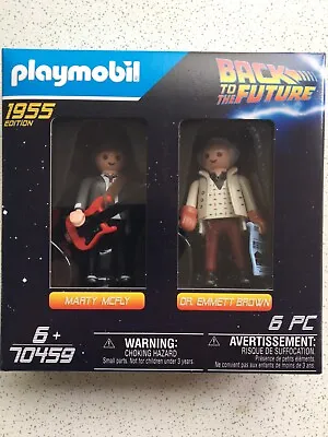 Buy Playmobil 70459 Back To The Future Doc Brown And Marty 1955 2 Figure Pack • 19.95£